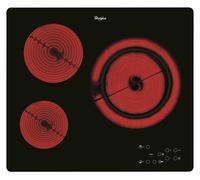 Whirlpool AKT807BF - Placa Vitrocerámica 3 Zonas TouchControl Negra