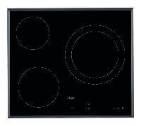 vitroceramica independiente aeg hk623021fb 3 zonas coccion ancho 60 cm