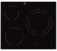 vitroceramica independiente radiantes electrolux ehf6231iok 3 zonas coccion ancho 60 cm