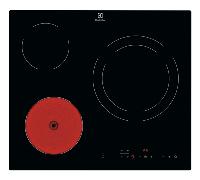 vitroceramica independiente radiantes electrolux lr633ck 3 zonas coccion ancho 56 cm