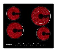 VITROCERAMICA INDEPENDIENTE RADIANTES INFINITON VIT4T23 4 ZONAS COCCION ANCHO 60 CM VIT4T23