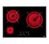 Teka TR 5300 Placa Vitrocerámica 3 Zonas Biselada Negra