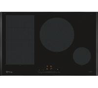 Placa de inducción balay 3eb989lh con 3 zonas de cocción zona grande de 28cm 7400 w negro 80cm