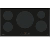 Placa de inducción 5 zonas Balay 3EB997LH 90cm, 11100W, control táctil, Home Connect, zona gigante 32cm, vidrio cerámico, negro