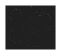 Placa de inducción candy ci633cbb/1 con 3 zonas de cocción zona grande de 28cm 7000 w negro 60cm