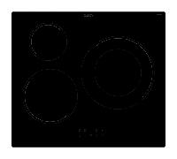 VITROCERAMICA INDUCCION CANDY CIDI637CCBB 3 ZONAS COCCION ANCHO 60 CM