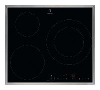 Placa de inducción Serie 300 LIT6346M 3 zonas 7350 W (Negro/Acero inoxidable) - ELECTROLUX