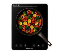 Placa de cocción por Infrarrojos de GRUNKEL IFR-2000 y 2000W, 8 Niveles, 29x37cm, Control Táctil, Temporizador. Fácil de limpiar con superficie de cristal.