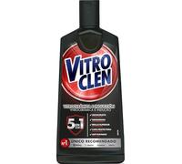 Vitroclen Limpiador de Vitrocerámica en crema, Acción protectora y desengrasante, 200 ml