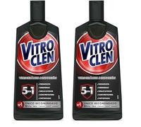 Vitroclen Limpiador de Vitrocerámica en crema, Acción protectora y desengrasante, 200 ml (Paquete de 2)