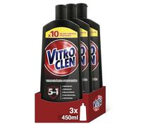 Vitroclen Limpiador de Vitrocerámica en crema, acción protectora y desengrasante - Pack de 3 x 450 ml