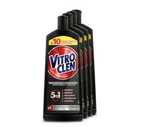 Vitroclen Limpiador de Vitrocerámica en crema, acción protectora y desengrasante - Pack de 4 x 450 ml