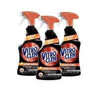 Vitroclen Spray limpiador para vitrocerámicas, pack de 3 unidades de 450 ml