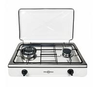 Vitrokitchen 252Bb - Hornillo Gas Butano 2 Fuegos Acero Inoxidable