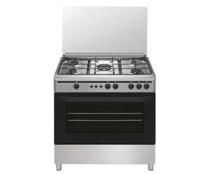 Vitrokitchen CB9060IB Cocina de Gas Butano 5 Fuegos + Horno Inox