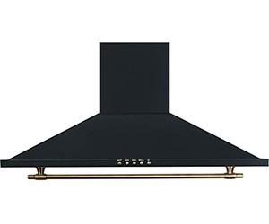 Vitrokitchen CD651R De pared Negro 400m³/h - Campana (400 m³/h, Canalizado, De pared, Negro, 28 W, 2 bombilla(s))