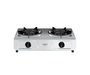 Vitrokitchen Ciclon 265IN Hornillo Doble de Gas Natural Acero Inoxidable