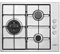 Vitrokitchen EN630LIB - Placa de gas butano Inox 3 fuegos 60 cm