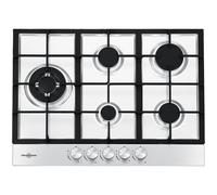 Vitrokitchen EN73IB Placa de Gas Butano 5 Zonas 70cm Acero Inoxidable