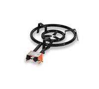 Paellero Gas Vitrokitchen QP501B 50cm 14100W 2 Aros Quemador con 3 Patas Negro Naranja