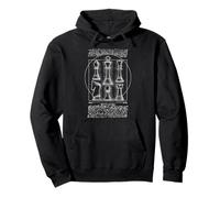 Vitruvian Ajedrez Jugador Leonardo Da Vinci Set Piezas Vintage Sudadera con Capucha
