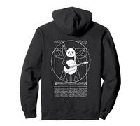 Vitruvian Rock Panda, Leonard da Vinci, Arte, Music, diversión Sudadera con Capucha