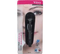 Vitry Pinza de depilar punta inclinada acero inoxidable 8 cm 21 g 1 ud