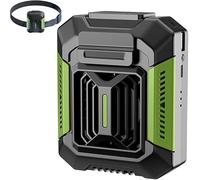 Vitrywei Chill Guard Fan,Strong Wind Speed Chillguard Pro Fan With Light, Wearable WorkFan Waist HangingFan Rechargeable, for Outdoor Jobsite Camping Travel Essentials (Green)
