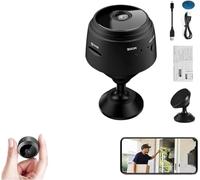 Vitrywei Mini Security Camera,Mini 1080p HD Wireless Magnetic Security Camera,Night Vision Motion Detection Security CAM Covert Cameras, Night Vision Motion Detection for Outdoor/Indoor (1 pcs)