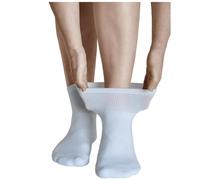 vitsocks Calcetines Confort de Descanso Antiampollas Mujer (3 PARES) para Pies Sensibles, blanco, 39-42