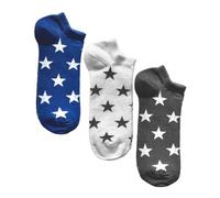 vitsocks Calcetines Cortos Divertidos Hombre Mujer (3 PARES) Algodón Suave, pack 3: estrellas, 39-42