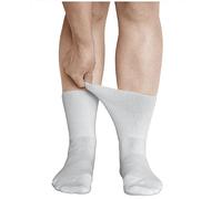 vitsocks Calcetines Extra Anchos No Aprietan Diabéticos Mujer (3 PARES) Sin Goma Antipresión Pies Diabetes Piernas Hinchadas, blanco, 39-42