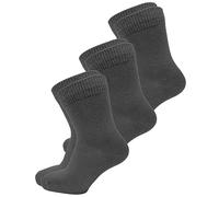 vitsocks Calcetines Finos 98% ALGODÓN Suave Infantiles (3 PARES) Talla 23-34 Niño Niña, gris, 23-26
