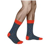 vitsocks Calcetines Geométricos Originales Divertidos Unisex, Algodón Suave, polka dot: azul multicolor, 39-42