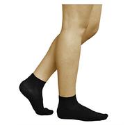vitsocks Calcetines Hilo de Plata y Algodon Mujer (3 PARES) Antibacterianos Transpirables, negro, 35-38
