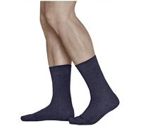 vitsocks Calcetines Invierno 80% LANA MERINO Finos Hombre (3 PARES) Vestir Ejecutivos Media Caña Calientes Térmicos para Frío, azul marino, 39-41