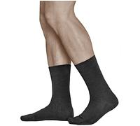 vitsocks Calcetines Invierno 80% LANA MERINO Hombre (3 PARES) Finos Calientes Transpirables, negro, 47-50