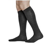 vitsocks Calcetines Lana MERINO Invierno Largos Hasta la Rodilla Hombre Calientes Cómodos, negro, 47-50