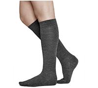 vitsocks Calcetines Lana MERINO Invierno Largos Hasta la Rodilla Mujer Calientes Cómodos, gris, 35-38
