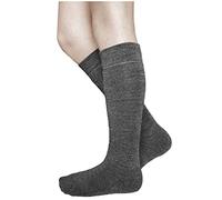 vitsocks Calcetines Largos Invierno Lana Merino Niña Niño (2 PARES) Suaves Cómodos, gris, 31-34