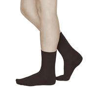 vitsocks Calcetines Mujer Invierno 80% LANA MERINO Finos (3 PARES) Media Caña Transpirables Calientes para Frío, lisos marrón, 39-42