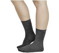 vitsocks Calcetines Mujer Invierno 80% LANA MERINO Finos (3 PARES) Media Caña Transpirables Calientes para Frío, lisos gris, 35-38