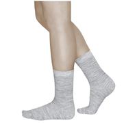 vitsocks Calcetines Mujer Invierno 80% LANA MERINO Finos (3 PARES) Media Caña Transpirables Calientes para Frío, lisos gris claro, 39-42
