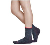 vitsocks Calcetines Senderismo Lana MERINO Antiampollas Mujer, Trekking Invierno Montaña, gris-borgoña, 35-38