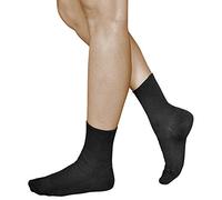 vitsocks Calcetines Sin Goma Finos que no Aprietan Mujer (3 PARES) 98% Algodón Suave, negro, 39-42