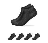 vitsocks Calcetines Verano LINO-ALGODÓN Finos Cortos Hombre (4 PARES) Muy Transpirables, gris oscuro, 42-43