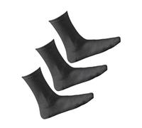 vitsocks Hombre Calcetines Deporte Fibra BAMBÚ Skate Tenis Crew Finos (3 PARES) Antiampollas Deportivos Clasicos Lisos, 3x negro, 39-42