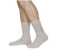 vitsocks Hombre Calcetines Diabéticos Invierno LANA MERINO Anchos (2 PARES) No Aprietan Pies Diabetes Piernas Hinchadas Especial, beige, 39-41
