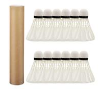 Vitsrisea Badminton Shuttlecocks - Pelota de nailon con plumas | Torneo Speed Shuttlecock, lanzadera de juego ligero, perfecto para un entrenamiento de raquetas, juego al aire libre, backyard