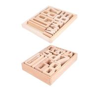 Vitsrisea Bloques de conteo de madera - Montessories Mathes, juguetes apilables, bloques de construcción, educación, desarrollo cognitivo, habilidades motoras finas, práctico accesorio de recursos de